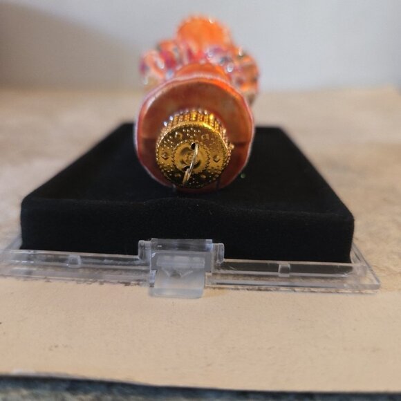 Drummer Glass Gingerbread Man Christmas Ornament In Case 3 Inches Tall - Picture 6 of 9